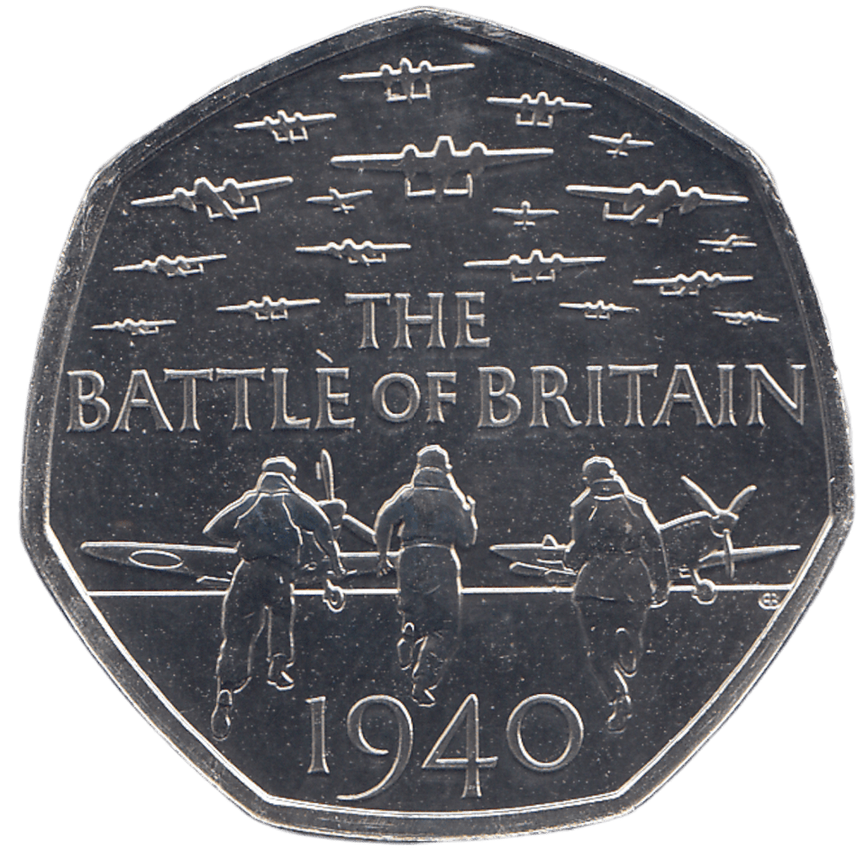 2019 50P THE BATTLE OF BRITAIN ( BU ) - WORLD COINS - Cambridgeshire Coins