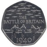 2019 50P THE BATTLE OF BRITAIN ( BU ) - WORLD COINS - Cambridgeshire Coins