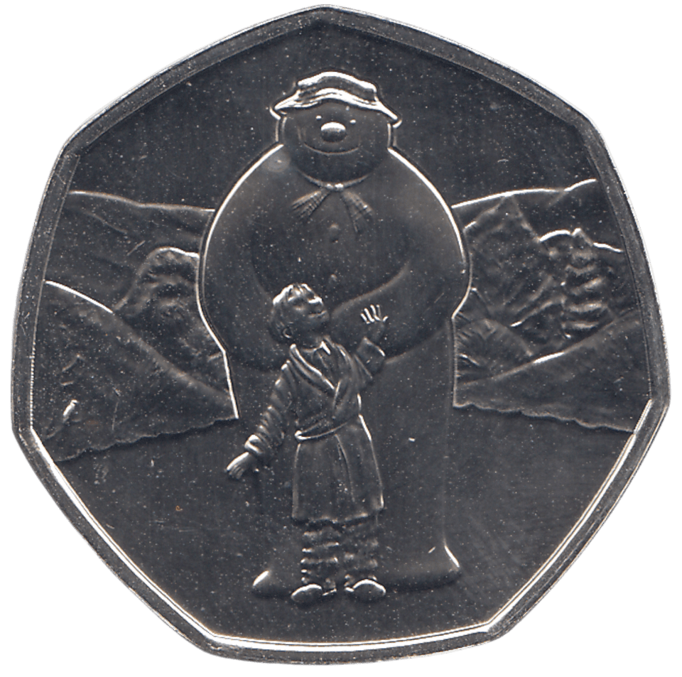 2019 50P THE SNOWMAN ( BU ) - WORLD COINS - Cambridgeshire Coins