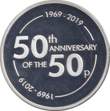 2019 50TH ANNIVERSARY OF THE 50 PENCE - WORLD COINS - Cambridgeshire Coins