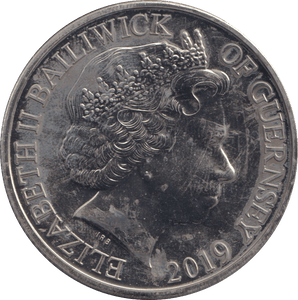 2019 75TH ANNIVERSARY OF D - DAY BAILIWICK OF GUERNSEY £5 BU - WORLD COINS - Cambridgeshire Coins