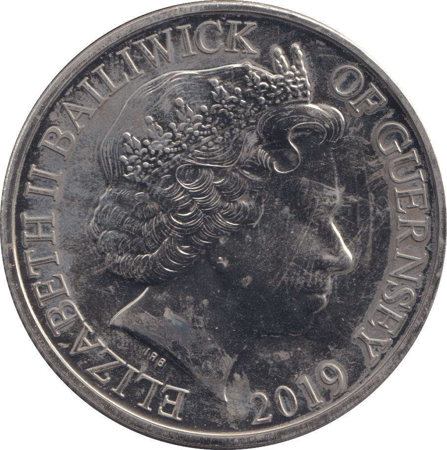2019 75TH ANNIVERSARY OF D - DAY BAILIWICK OF GUERNSEY £5 BU - WORLD COINS - Cambridgeshire Coins