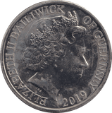 2019 75TH ANNIVERSARY OF D - DAY BAILIWICK OF GUERNSEY £5 BU - WORLD COINS - Cambridgeshire Coins