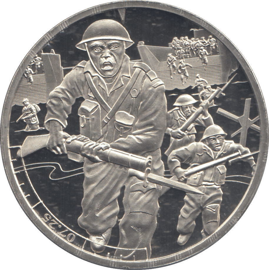 2019 75TH D - DAY ANNIVERSARY FIVE POUNDS BAILIWICK OF GUERNSEY ( BU ) - WORLD COINS - Cambridgeshire Coins