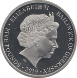 2019 75TH D - DAY ANNIVERSARY FIVE POUNDS BAILIWICK OF GUERNSEY - WORLD COINS - Cambridgeshire Coins