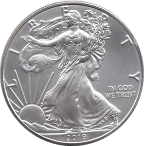 2019 AMERICAN EAGLE SILVER DOLLAR 1 OZ FINE SILVER - WORLD COINS - Cambridgeshire Coins
