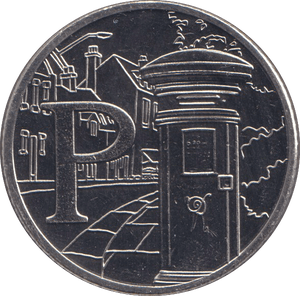 2019 Brilliant Uncirculated 10P P - POSTBOX - 10p BU - Cambridgeshire Coins