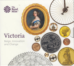 2019 BRILLIANT UNCIRCULATED £5 COIN PRESENTATION PACK VICTORIA REIGN , INNOVATION AND CHANGE - £5 BU PACK - Cambridgeshire Coins