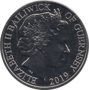 2019 BRILLIANT UNCIRCULATED £5 GUERNSEY - WORLD COINS - Cambridgeshire Coins