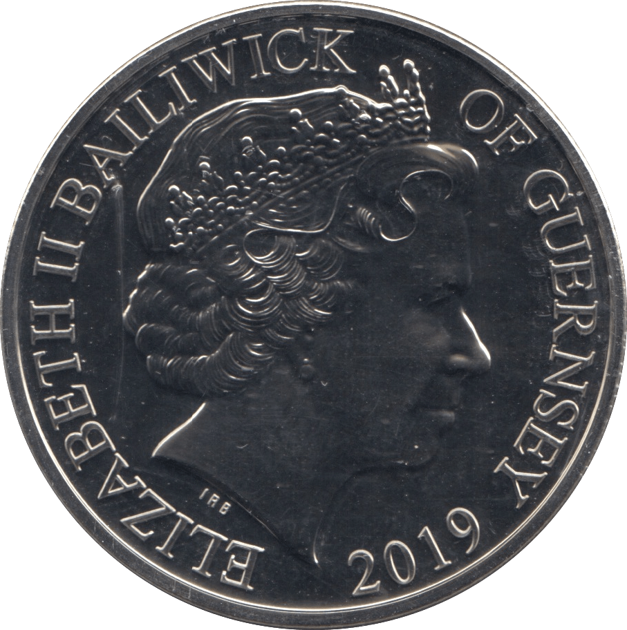 2019 BRILLIANT UNCIRCULATED £5 GUERNSEY - WORLD COINS - Cambridgeshire Coins