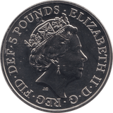 2019 BRILLIANT UNCIRCULATED £5 QUEENS BEASTS YALE OF BEAUFORT BU - £5 BU - Cambridgeshire Coins