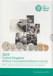 2019 BRILLIANT UNCIRCULATED DEFINITIVE COIN YEAR SET - Brilliant Uncirculated Year Sets - Cambridgeshire Coins