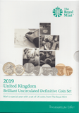 2019 BRILLIANT UNCIRCULATED DEFINITIVE COIN YEAR SET - Brilliant Uncirculated Year Sets - Cambridgeshire Coins