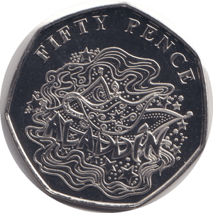 2019 BU 50P BAILIWICK OF GUERNSEY ALADDIN - WORLD COINS - Cambridgeshire Coins