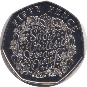 2019 BU 50P BAILIWICK OF GUERNSEY SNOW WHITE - WORLD COINS - Cambridgeshire Coins
