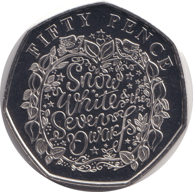 2019 BU 50P BAILIWICK OF GUERNSEY SNOW WHITE - WORLD COINS - Cambridgeshire Coins