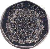 2019 BU 50P BAILIWICK OF GUERNSEY SNOW WHITE - WORLD COINS - Cambridgeshire Coins