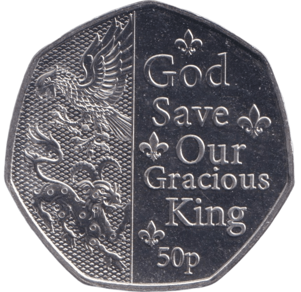 2019 BU 50P GOD SAVE OUR GRACIOUS KING - 50p BU - Cambridgeshire Coins
