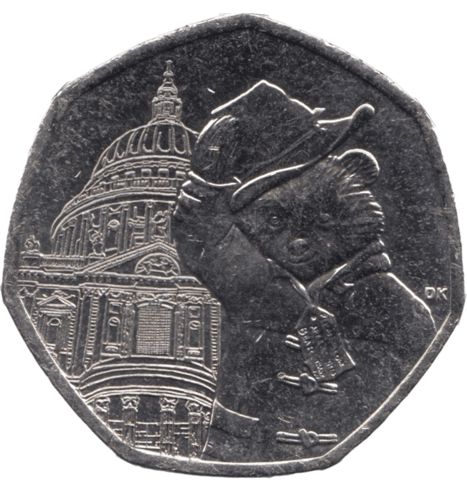 2019 CIRCULATED 50P PADDINGTON BEAR AT ST PAULS CATHEDRAL - 50P CIRCULATED - Cambridgeshire Coins