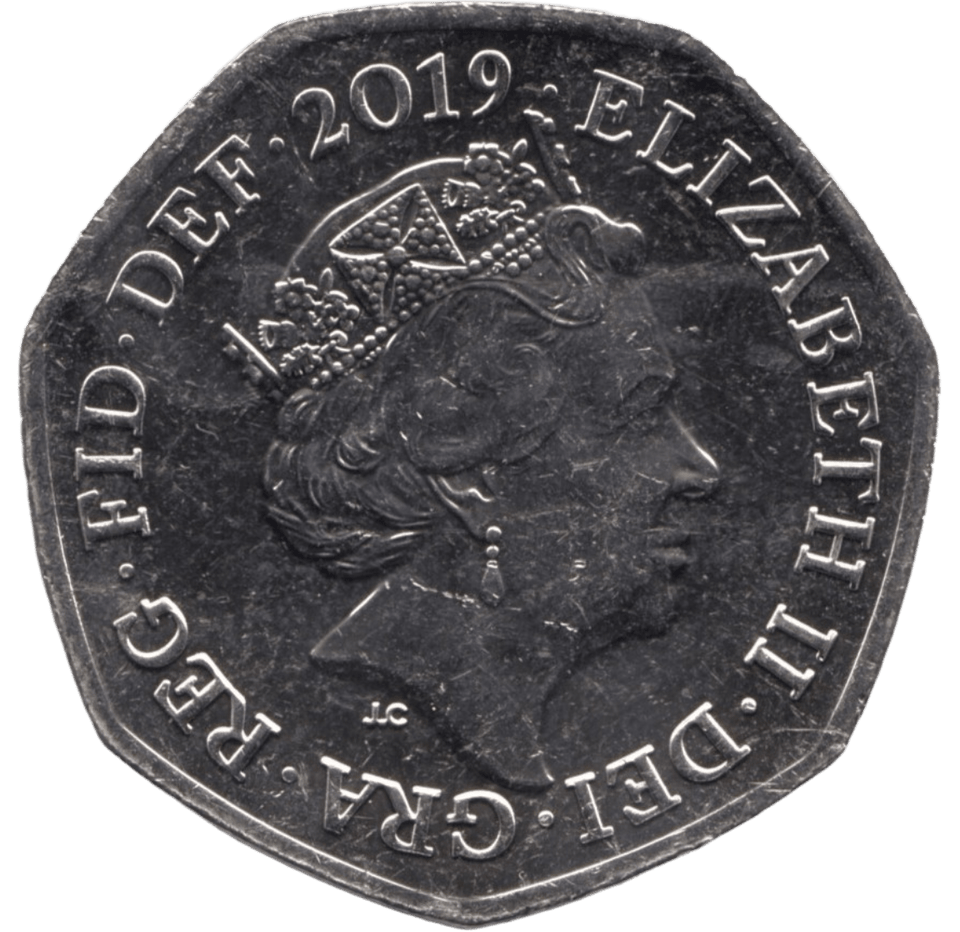 2019 CIRCULATED 50P SHIELD COAT OF ARMS - 50P CIRCULATED - Cambridgeshire Coins