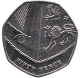 2019 CIRCULATED 50P SHIELD COAT OF ARMS - 50P CIRCULATED - Cambridgeshire Coins