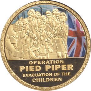 2019 COMMEMORATIVE OPERATION PIED PIPER MEDALLION - MEDALS & MEDALLIONS - Cambridgeshire Coins
