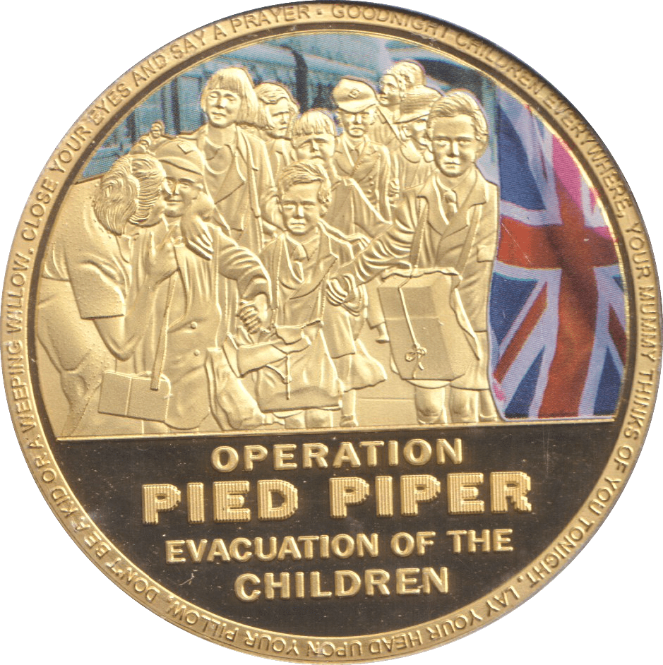 2019 COMMEMORATIVE OPERATION PIED PIPER MEDALLION - MEDALS & MEDALLIONS - Cambridgeshire Coins