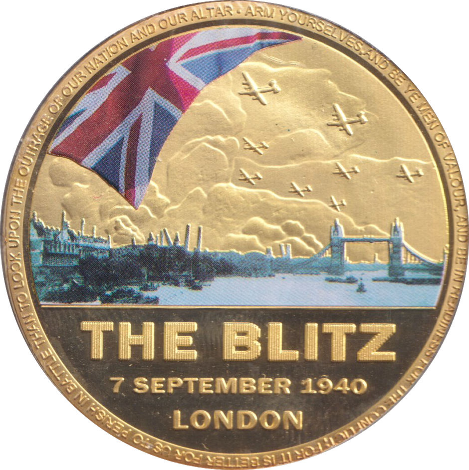2019 COMMEMORATIVE THE BLITZ MEDALLION - MEDALS & MEDALLIONS - Cambridgeshire Coins