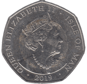 2019 CRICKET WORLD CUP 50P ISLE OF MAN ( BU ) - 50P REGIONAL ISSUES - Cambridgeshire Coins