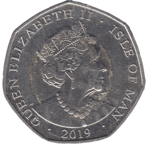 2019 CRICKET WORLD CUP 50P ISLE OF MAN ( BU ) - 50P REGIONAL ISSUES - Cambridgeshire Coins