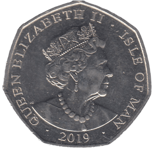 2019 CRICKET WORLD CUP 50P ISLE OF MAN - 50P REGIONAL ISSUES - Cambridgeshire Coins