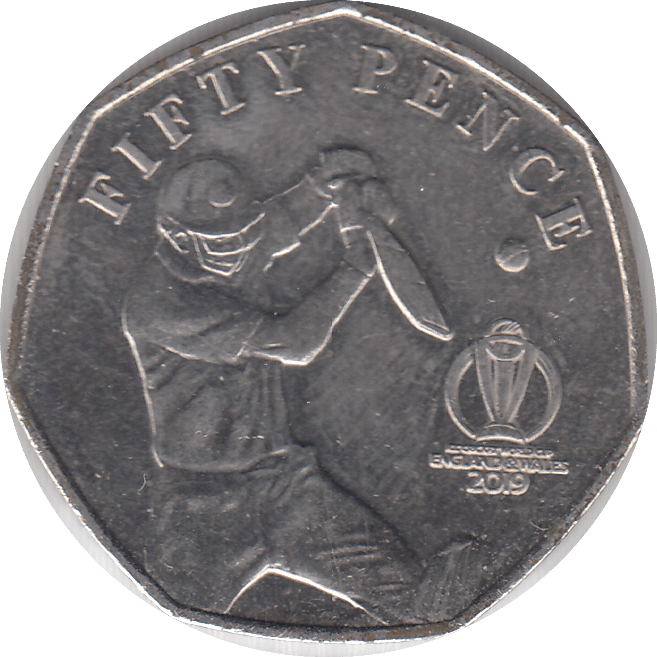 2019 CRICKET WORLD CUP 50P - WORLD COINS - Cambridgeshire Coins
