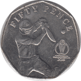 2019 CRICKET WORLD CUP 50P - WORLD COINS - Cambridgeshire Coins