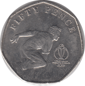 2019 CRICKET WORLD CUP 50P - WORLD COINS - Cambridgeshire Coins