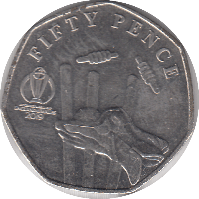 2019 CRICKET WORLD CUP 50P - WORLD COINS - Cambridgeshire Coins