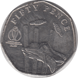 2019 CRICKET WORLD CUP 50P - WORLD COINS - Cambridgeshire Coins