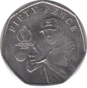 2019 CRICKET WORLD CUP 50P - WORLD COINS - Cambridgeshire Coins