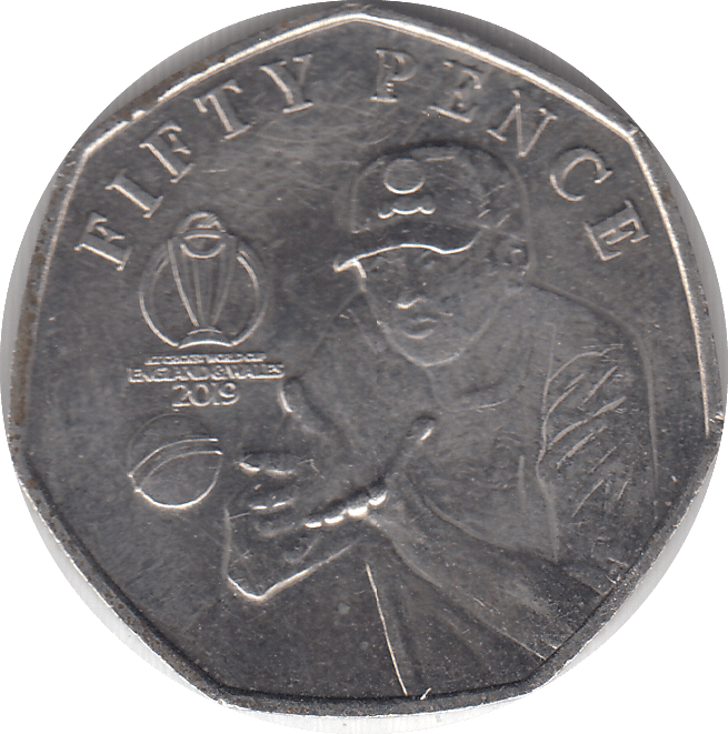 2019 CRICKET WORLD CUP 50P - WORLD COINS - Cambridgeshire Coins
