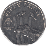 2019 CRICKET WORLD CUP 50P - WORLD COINS - Cambridgeshire Coins