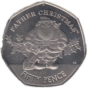 2019 FATHER CHRISTMAS 50P GIBRALTAR ( BU ) - 50P REGIONAL ISSUES - Cambridgeshire Coins