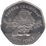2019 FATHER CHRISTMAS 50P GIBRALTAR ( BU ) - 50P REGIONAL ISSUES - Cambridgeshire Coins