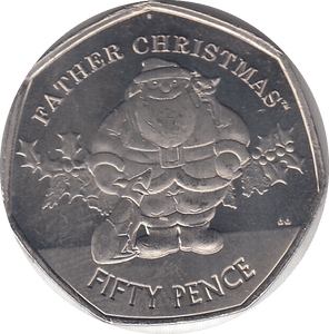 2019 FATHER CHRISTMAS 50P ( UNC ) - WORLD COINS - Cambridgeshire Coins