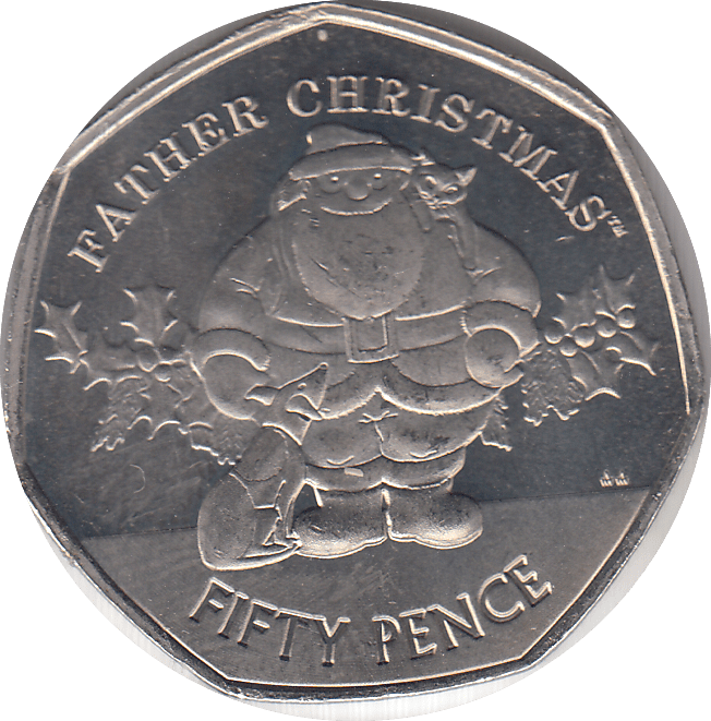 2019 FATHER CHRISTMAS 50P ( UNC ) - WORLD COINS - Cambridgeshire Coins