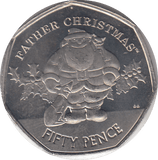 2019 FATHER CHRISTMAS 50P ( UNC ) - WORLD COINS - Cambridgeshire Coins