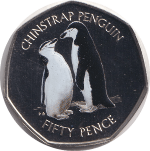 2019 FIFTY PENCE CHINSTRAP PENGUIN ( PROOF ) - WORLD COINS - Cambridgeshire Coins
