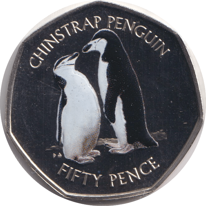 2019 FIFTY PENCE CHINSTRAP PENGUIN ( PROOF ) - WORLD COINS - Cambridgeshire Coins