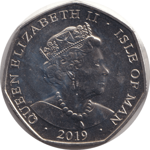 2019 FIFTY PENCE - IOM CRICKET - WORLD COINS - Cambridgeshire Coins