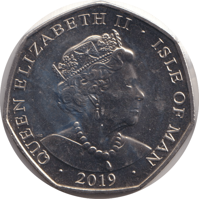 2019 FIFTY PENCE - IOM CRICKET - WORLD COINS - Cambridgeshire Coins