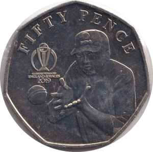 2019 FIFTY PENCE - IOM CRICKET - WORLD COINS - Cambridgeshire Coins