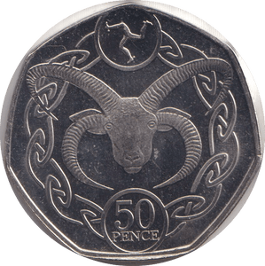 2019 FIFTY PENCE - IOM GOAT - WORLD COINS - Cambridgeshire Coins